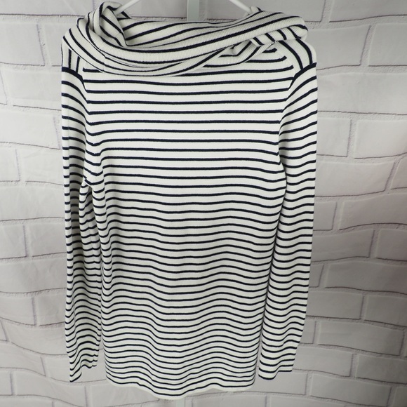 French Connection Large striped cowlneck soft sweater - Picture 5 of 9